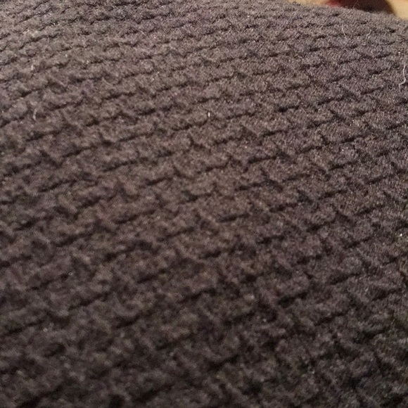 Navy Blue Sleeveless Textured Dress - Picture 4 of 4